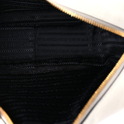 Prada Glace Calfskin Embossed Logo Crossbody White 4 of 7