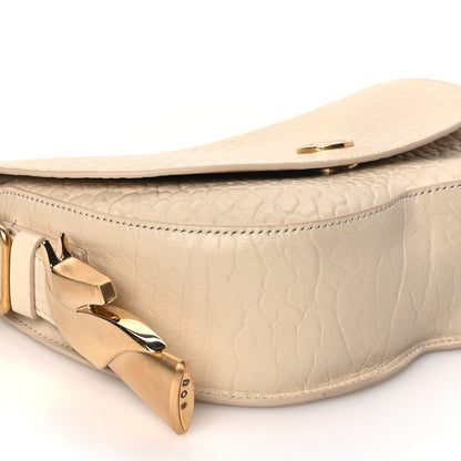Burberry Grain Calfskin Chess Satchel Bag Beige 7 of 8
