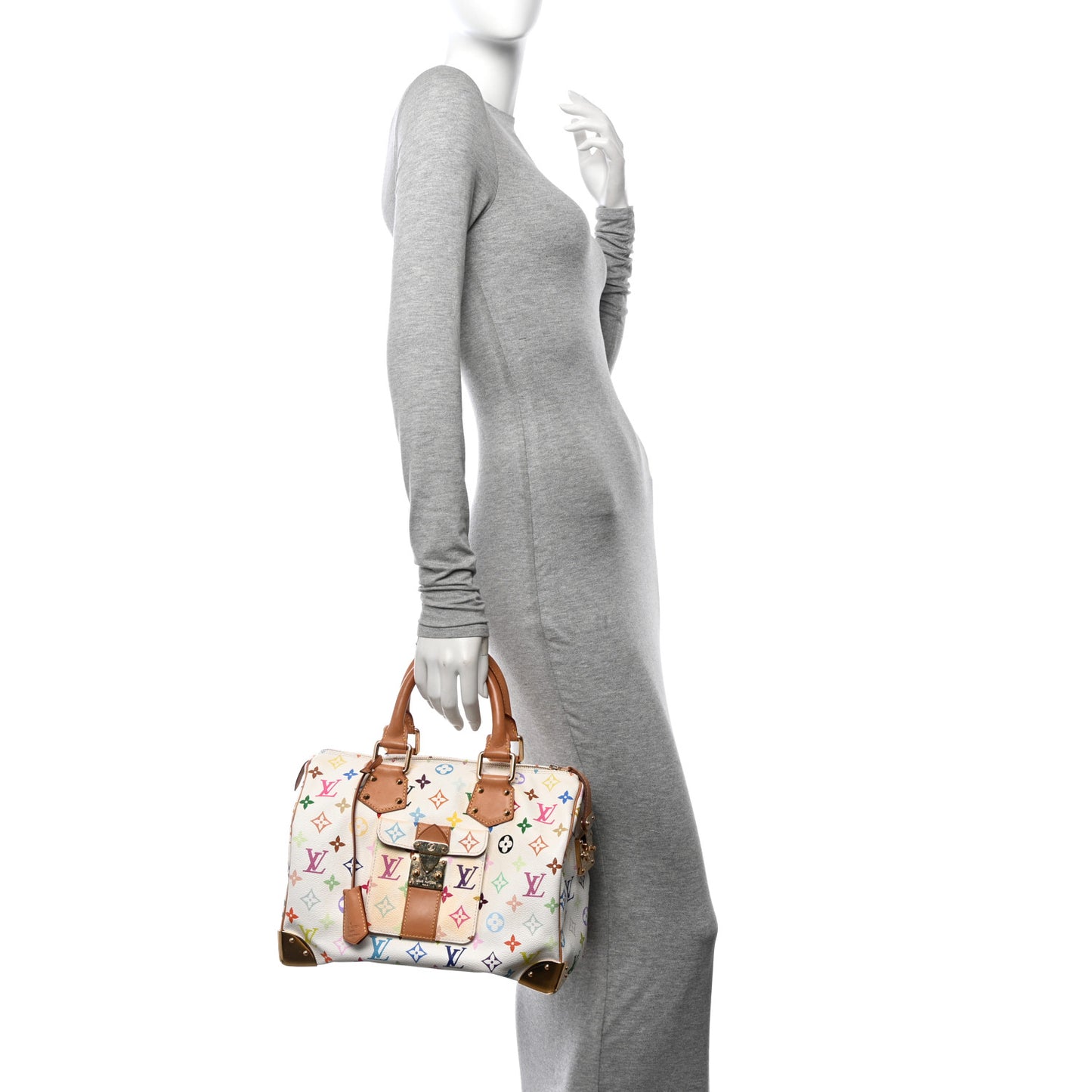 Monogram Multicolor Speedy 30 White