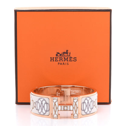 Hermes Enamel Wide Lift Profile Clic Clac H Bracelet PM Sable 7 of 7