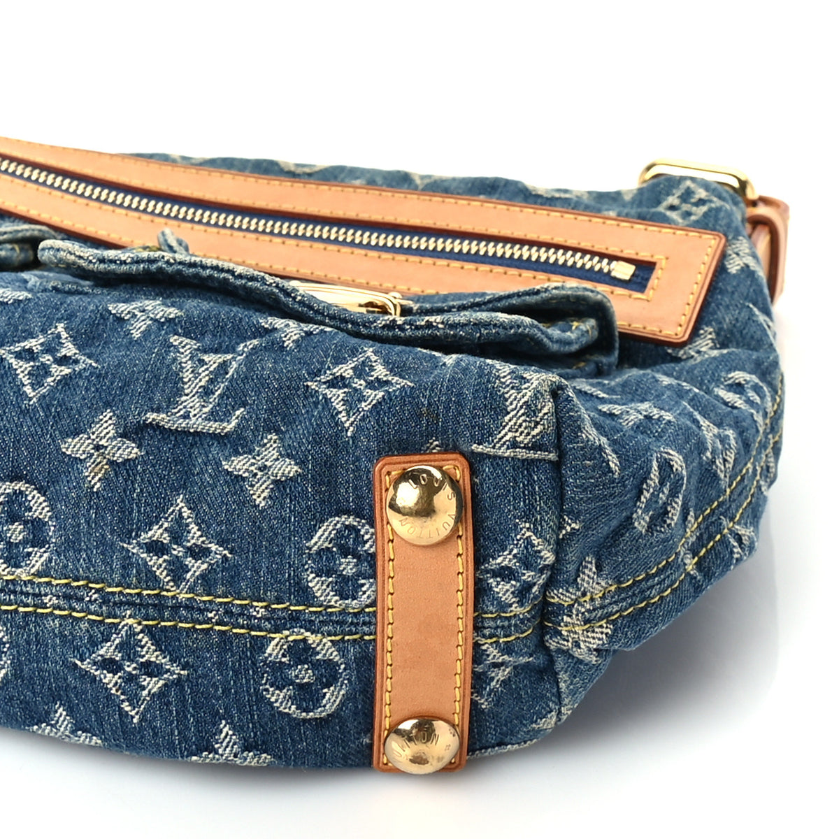 Louis Vuitton Monogram Denim Baggy PM  Blue 8 of 8