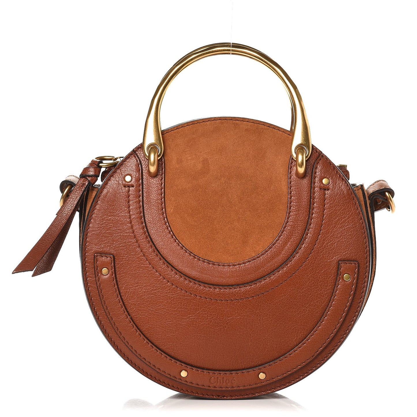 Shiny Goatskin Smooth Calfskin Suede Small Pixie Bag Saffron Red