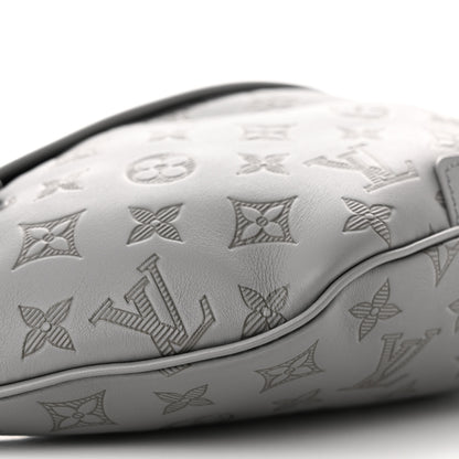 Louis Vuitton Calfskin Monogram Shadow Discovery Bumbag PM Gray 8 of 10