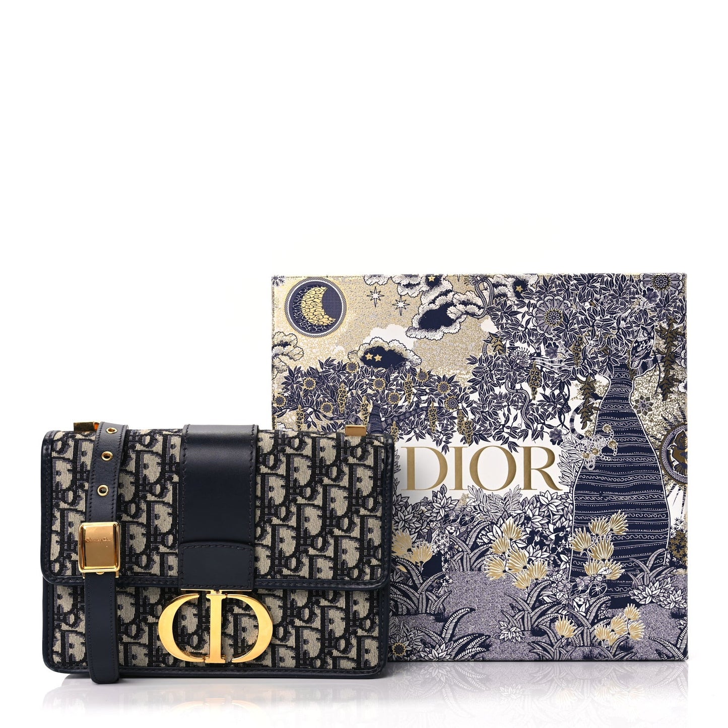 Oblique 30 Montaigne Flap Bag Blue
