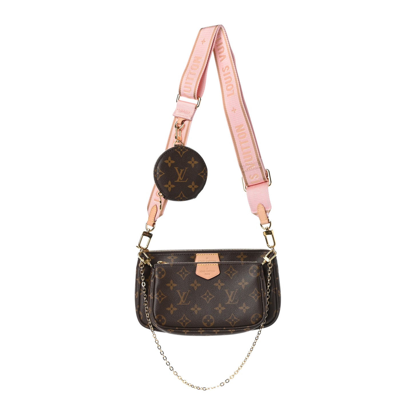 Monogram Multi Pochette Accessories Rose Clair