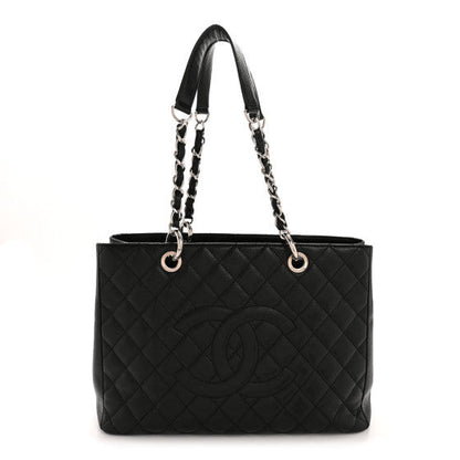 Chanel Caviar Quilted Grand Shopping Tote GST Black 1 of 9