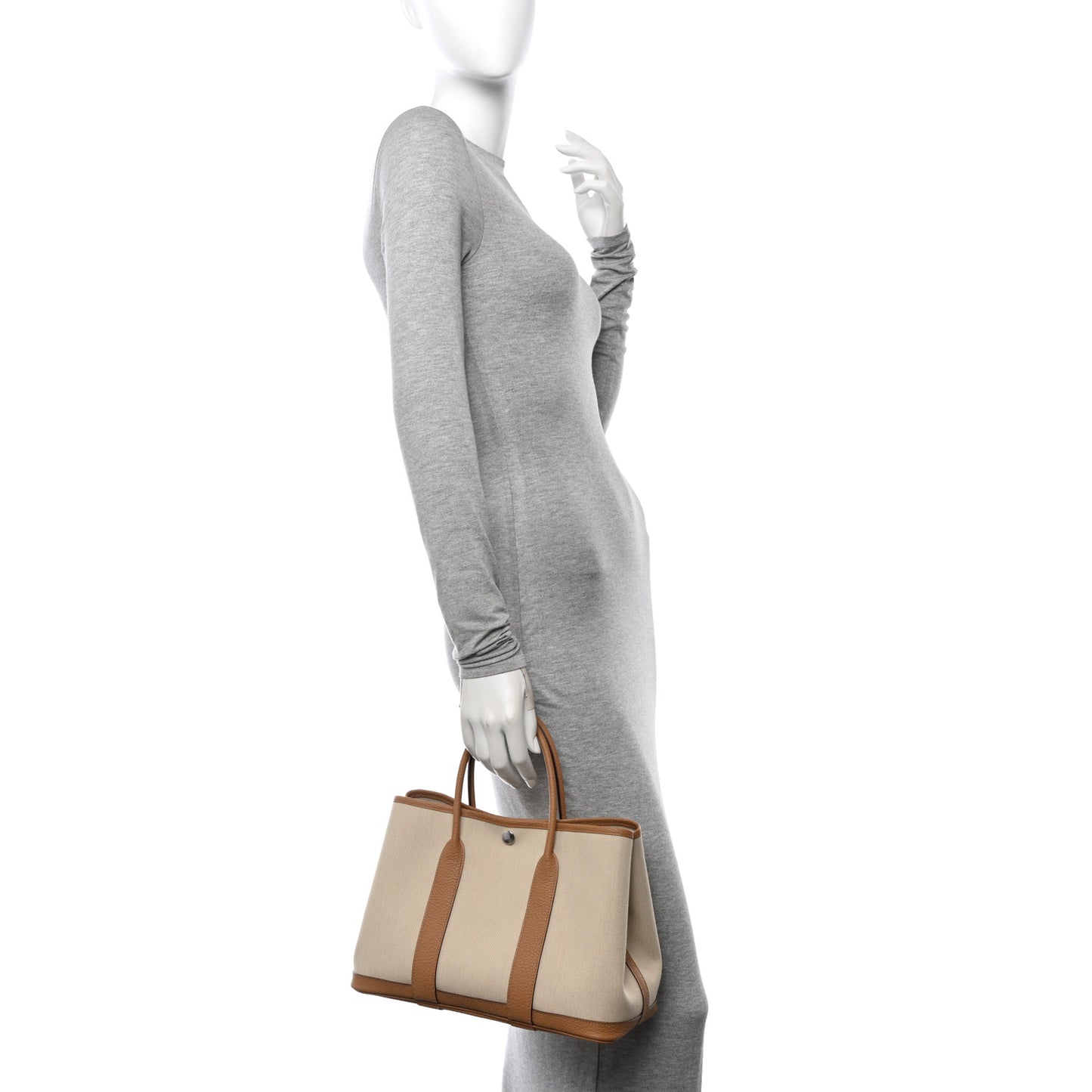 Toile Militaire Vache Country Garden Party 30 TPM Tote Beton Biscuit