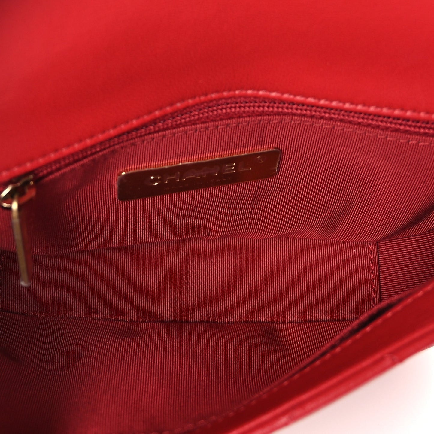 Lambskin Quilted  19 Waist Bag Red Red