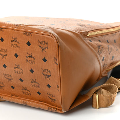 MCM Visetos Medium Duke Backpack Cognac 8 of 11