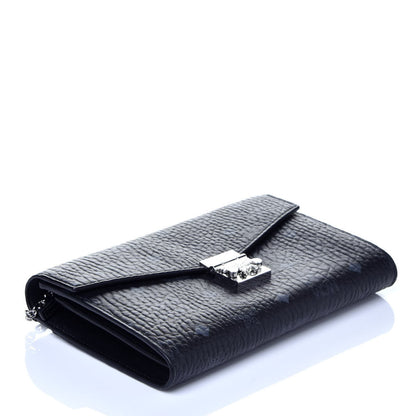 MCM Visetos Medium Patricia Wallet On Chain Black 4 of 9