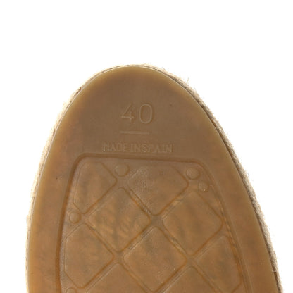 Chanel Lambskin CC Espadrilles 40 Navy Black 8 of 10