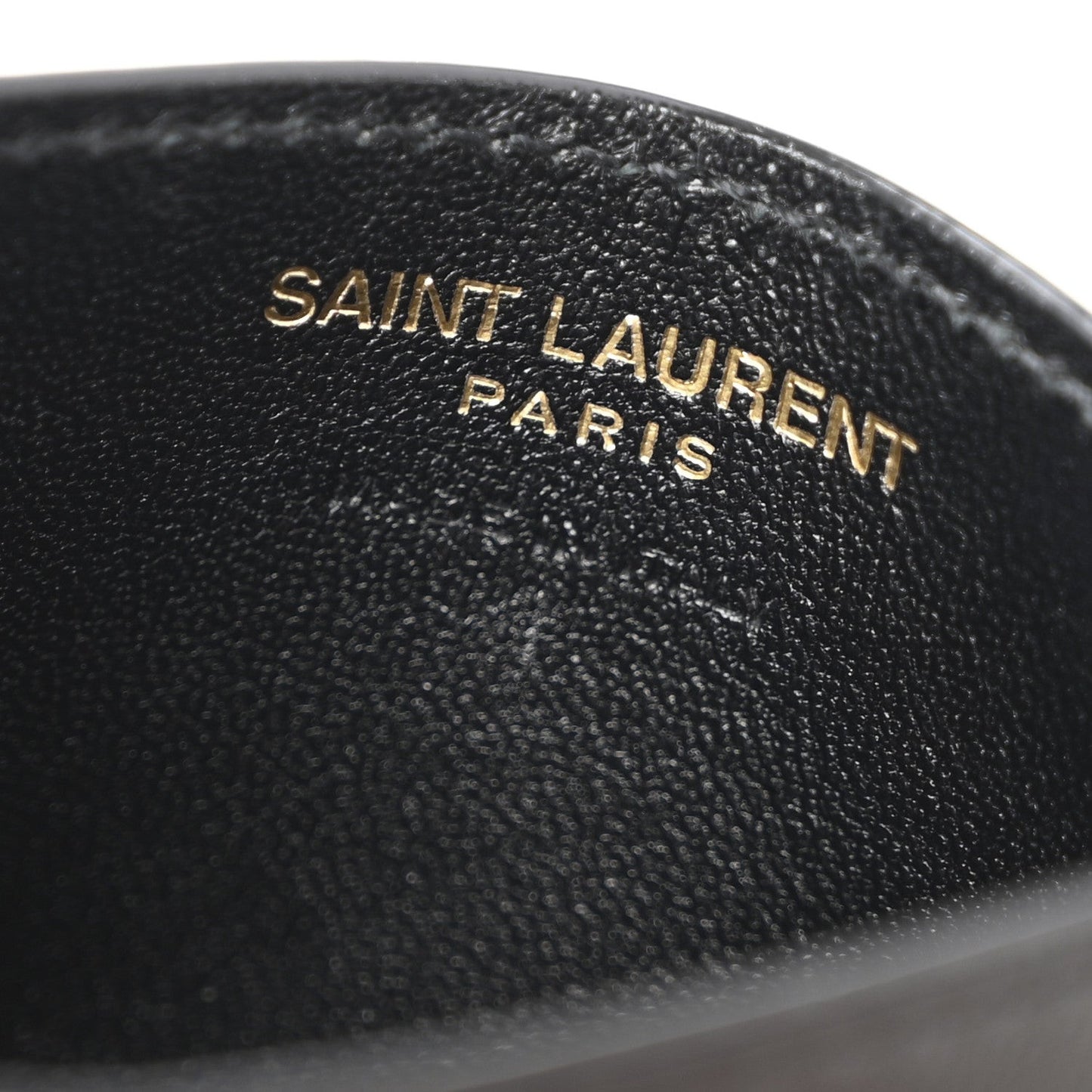 Lambskin Carre Quilted Cassandre Credit Card Case Black