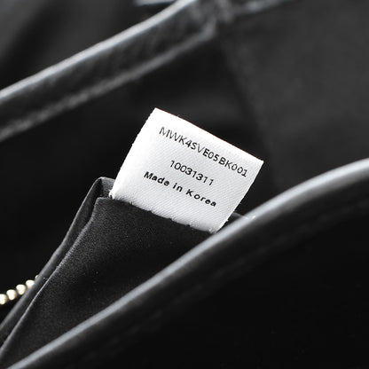 MCM Grainy Lambskin Crystal Studded Medium Stark Backpack Black 10 of 13