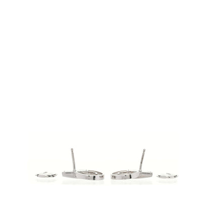 FASHIONPHILE 18K White Gold Diamond BVLGARI BVLGARI Openwork Earrings 5 of 5