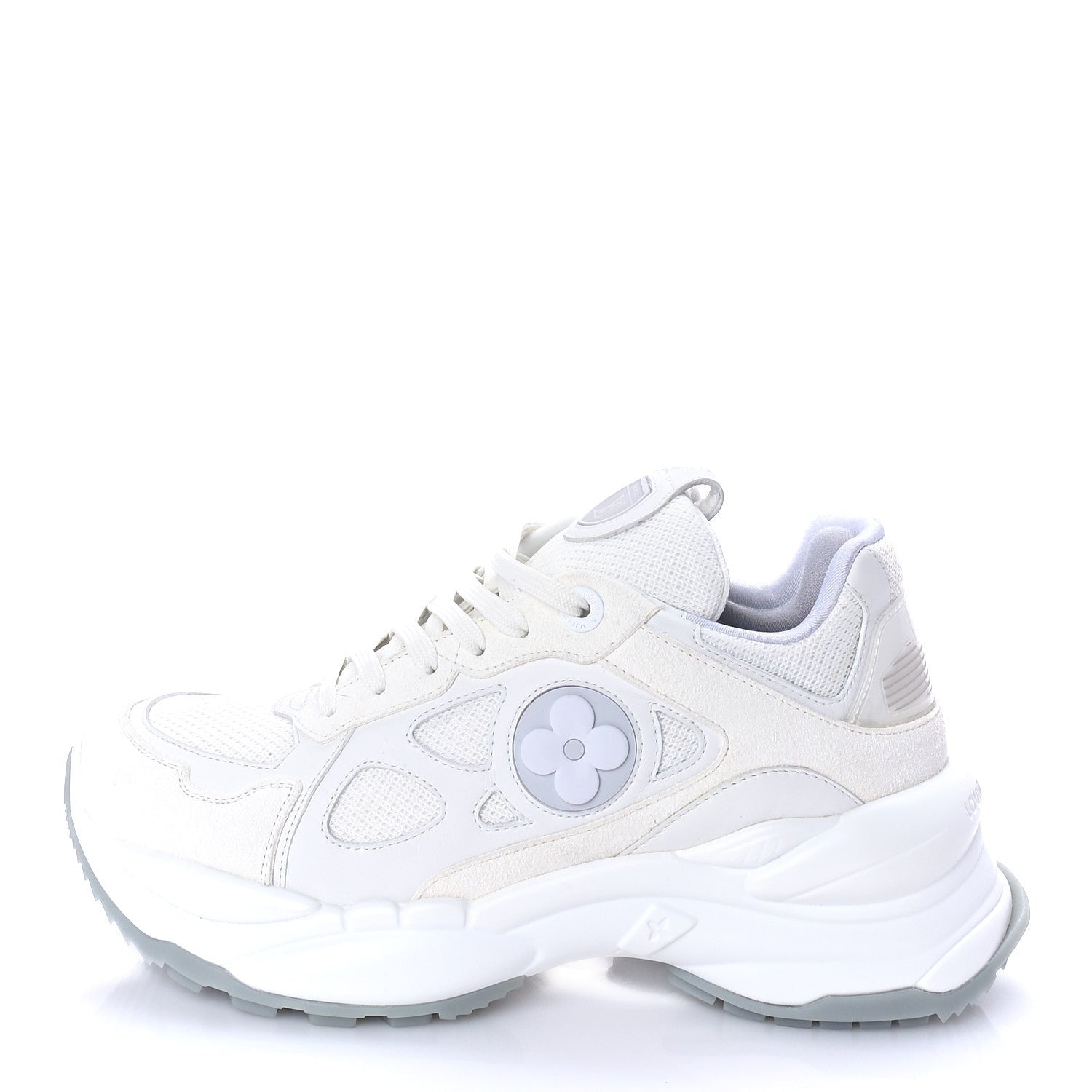 Louis Vuitton Calfskin Run 55 Sneakers 38.5 White 1 of 8