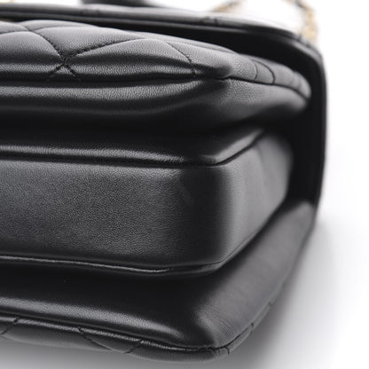 Chanel Lambskin Quilted Small Trendy CC Dual Handle Flap Bag Black 13 of 15