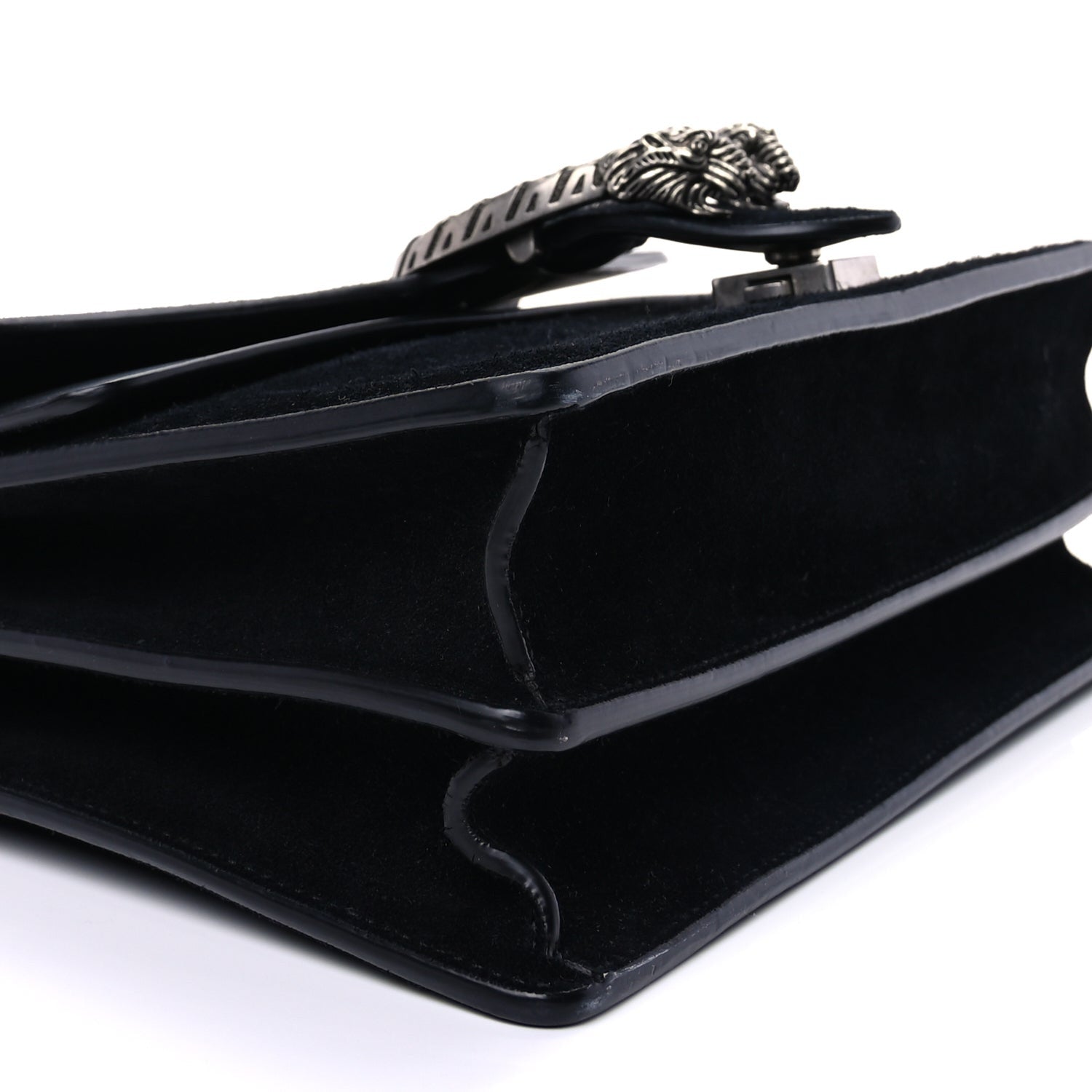 Gucci Suede Small Dionysus Shoulder Bag Black 7 of 8