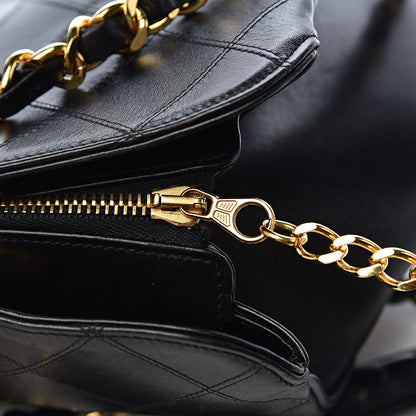 Chanel Calfskin Stitched XL Weekender Black 9 of 20