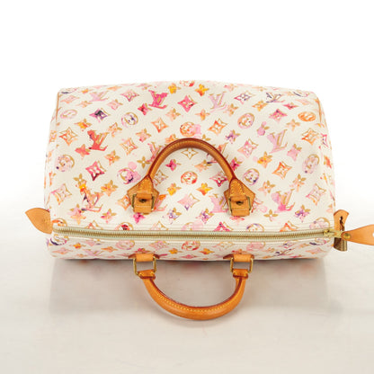 Louis Vuitton Watercolor Aquarelle Speedy 35 White 7 of 11