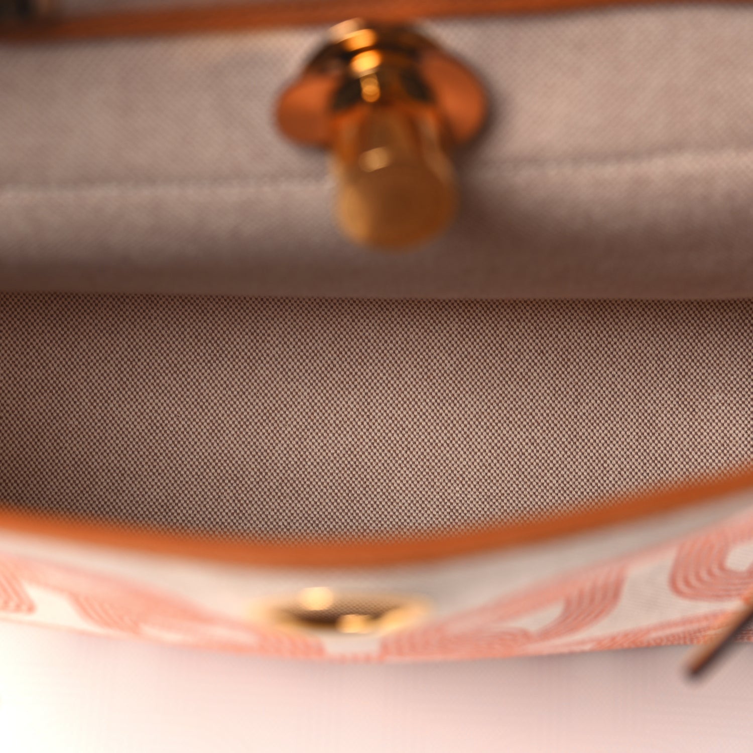 Hermes H Plume Canvas Vache Hunter Circuit 24 Herbag Zip Retourne 31 Orange Mecano Ecru Beige Naturel 5 of 10