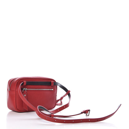 Saint Laurent Lambskin Monogram Lou Belt Bag Red 3 of 10