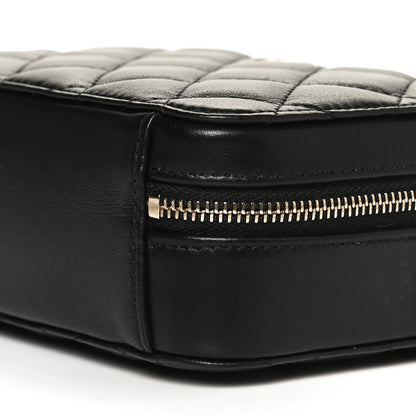Chanel Lambskin Quilted CC Pearl Crush Camera Case Black 10 of 13