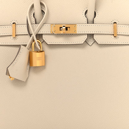 Hermes Epsom Birkin Sellier 25 Craie 9 of 12