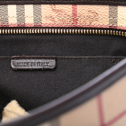 Burberry Haymarket Check Medium Regent Tote Chocolate 7 of 7