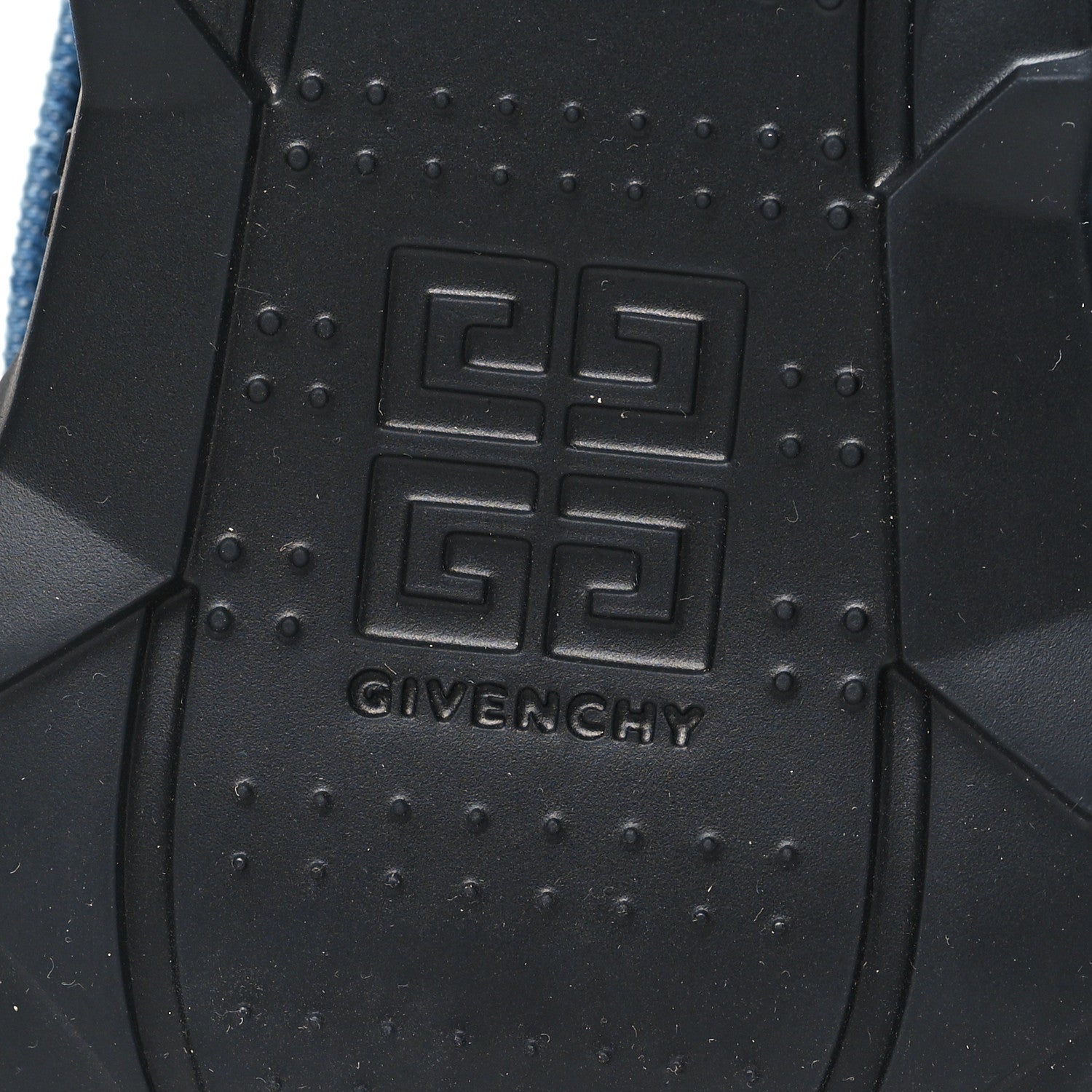 Givenchy Washed Denim Shark Lock Biker Ankle Boots 40 Blue 6 of 8