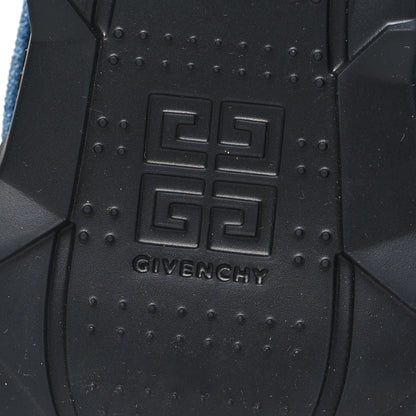 Givenchy Washed Denim Shark Lock Biker Ankle Boots 40 Blue 6 of 8