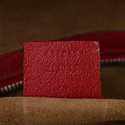 Gucci GG Supreme Monogram Tian Web Small Day Backpack Beige Multicolor Red 7 of 12