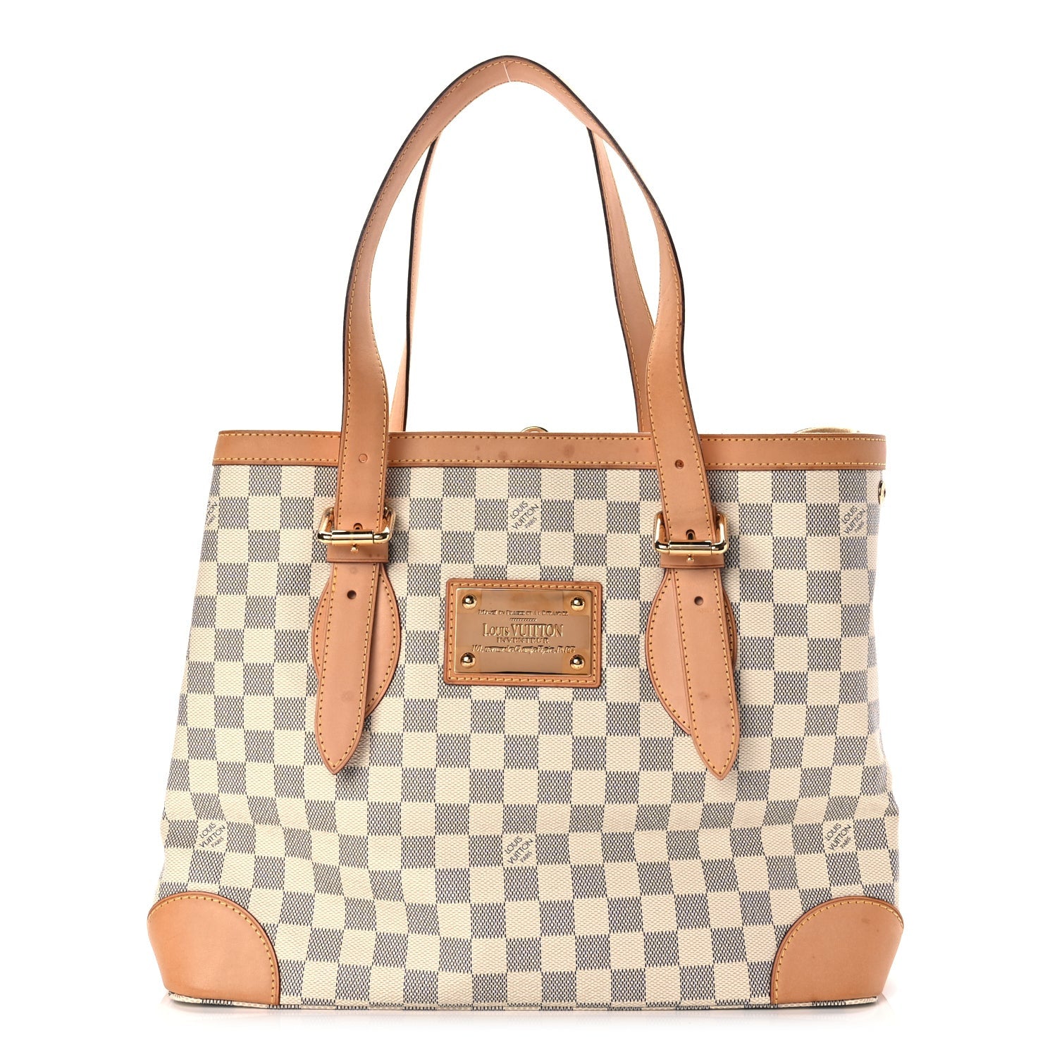 Louis Vuitton Damier Azur Hampstead MM 1 of 8