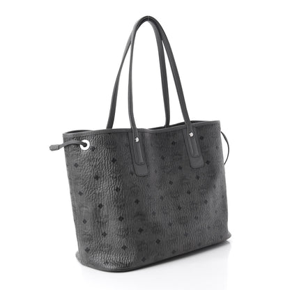 MCM Visetos Medium Liz Reversible Shopper Tote Phantom Grey 3 of 15