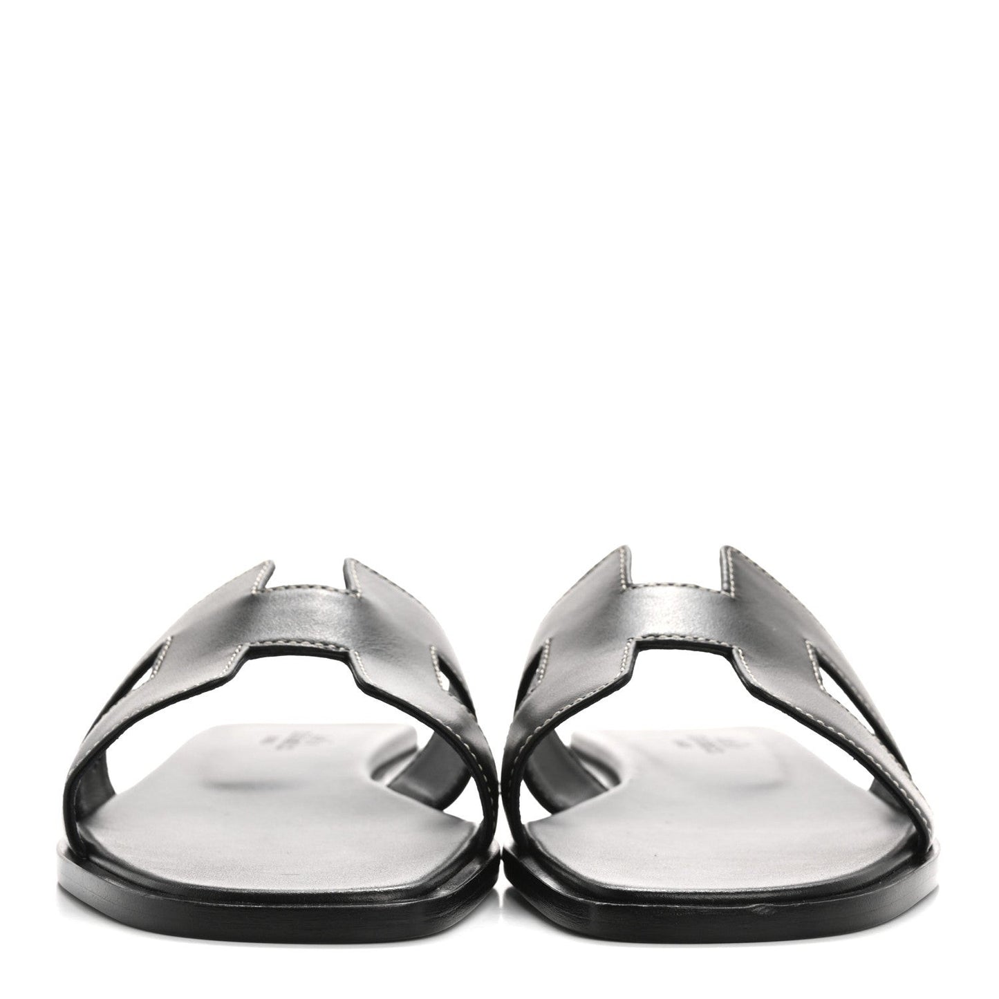 Box Calfskin Oran Sandals 36.5 Black