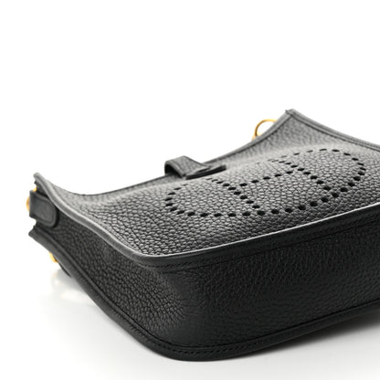 Hermes Taurillon Clemence Evelyne TPM Black 9 of 11