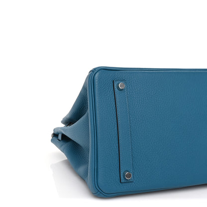 Hermes Togo Birkin 35 Bleu Izmir 8 of 9