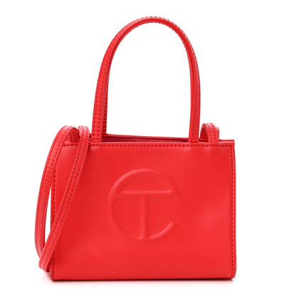 Telfar Vegan Leather Small Shopping Bag Red 1 of 13