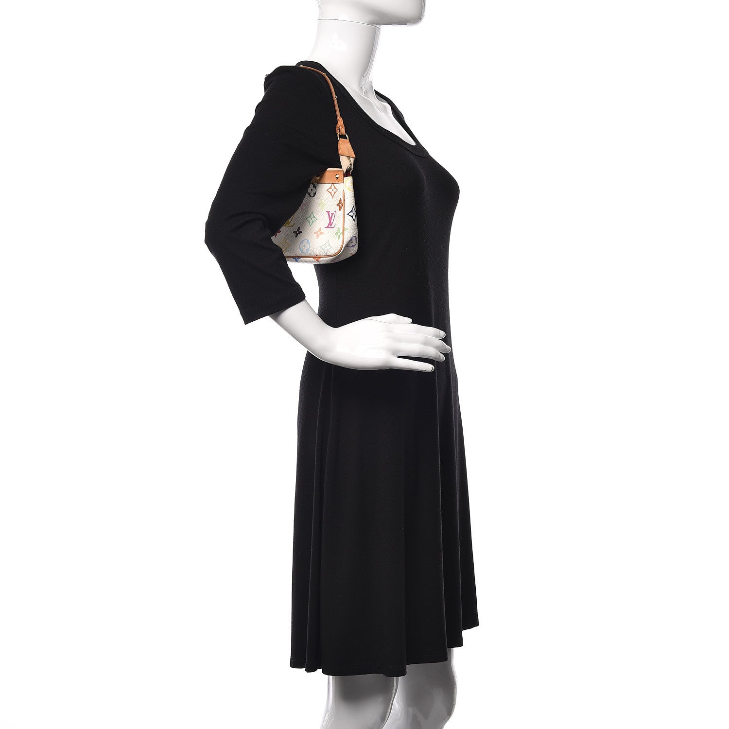 Louis Vuitton Monogram Multicolor Pochette Accessories White 2 of 12