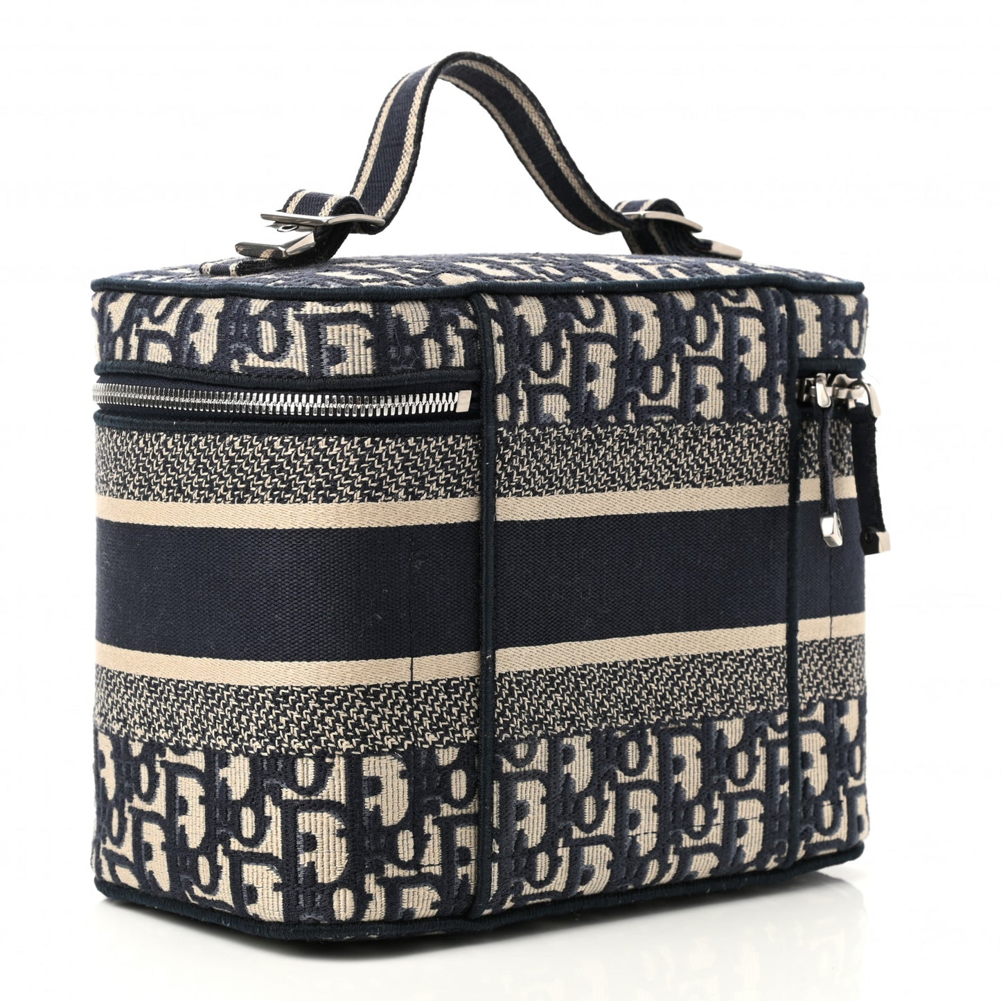 Oblique Diortravel Vanity Case Blue