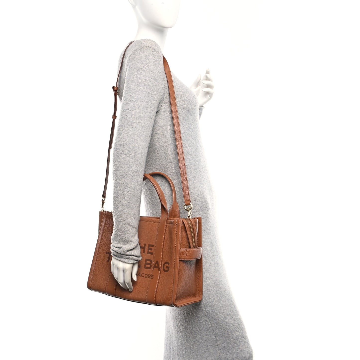 Grained Calfskin Medium The Tote Bag Argan Oil