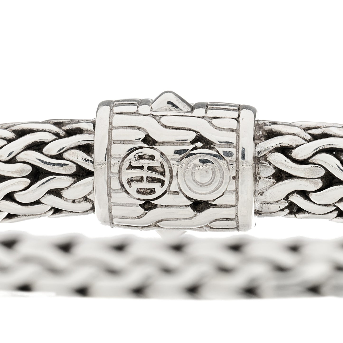 Sterling Silver Diamond 7.5mm Classic Chain Bracelet