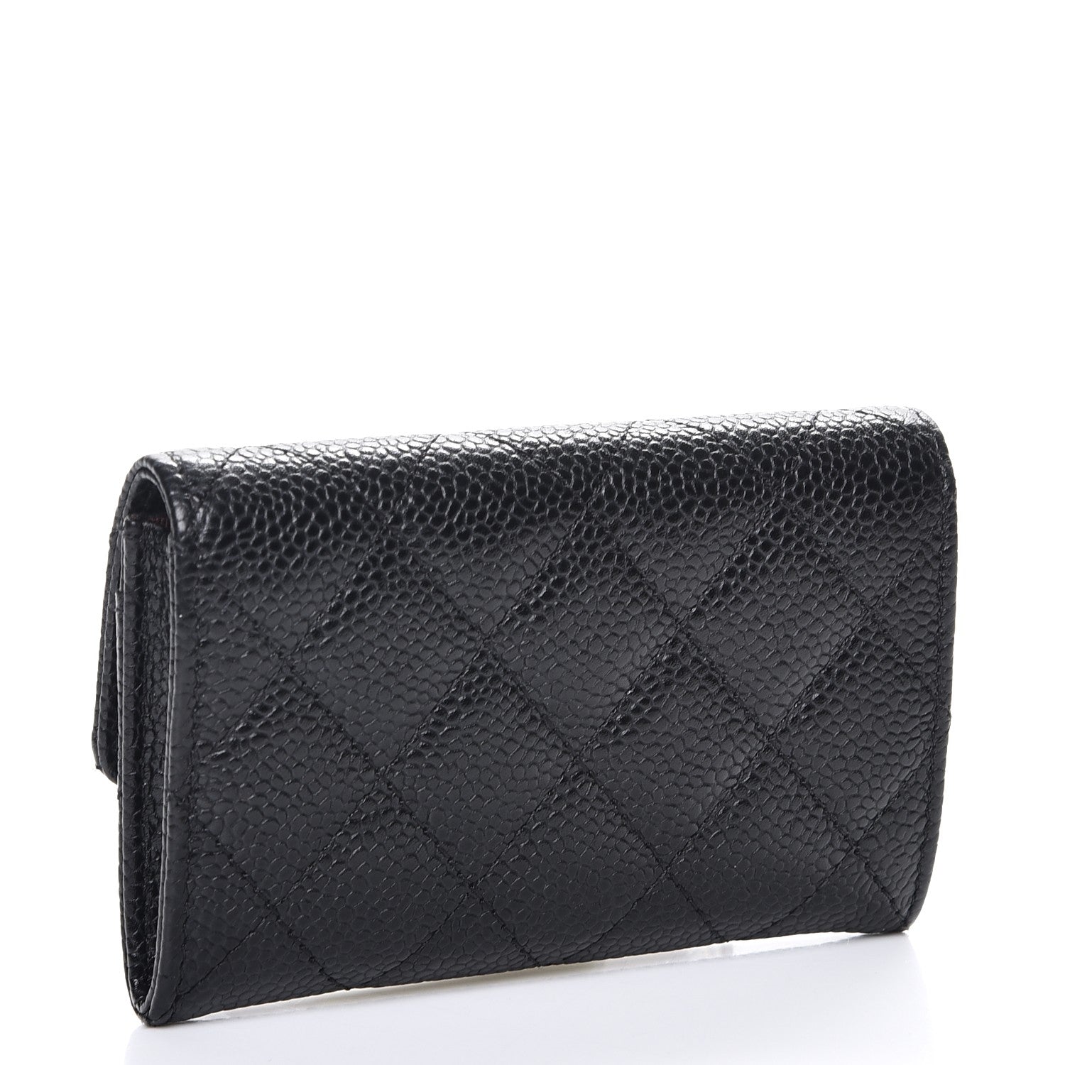 Chanel Caviar Quilted Flap Card Holder Black 3 of 9