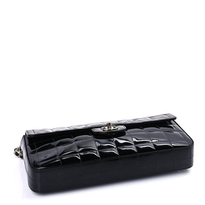 Chanel Patent Quilted East West Chocolate Bar Flap Black 3 of 8