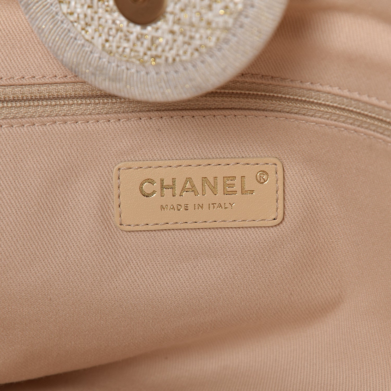 Chanel Canvas Large Deauville Tote Ivory 6 of 14