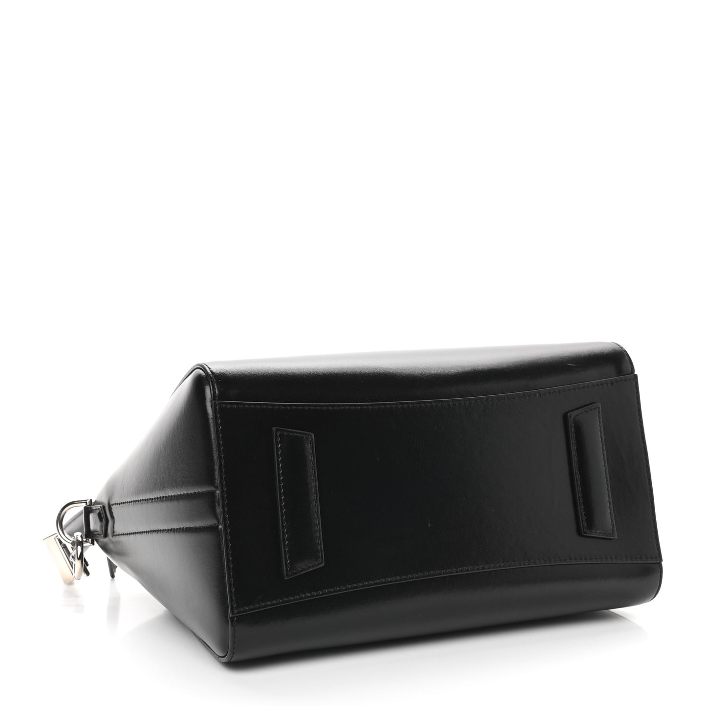 Shiny Lord Calfskin Small Antigona Black