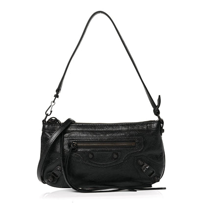 Balenciaga Agneau Arena Classic Hardware Le City Pouch On Strap Black 1 of 9