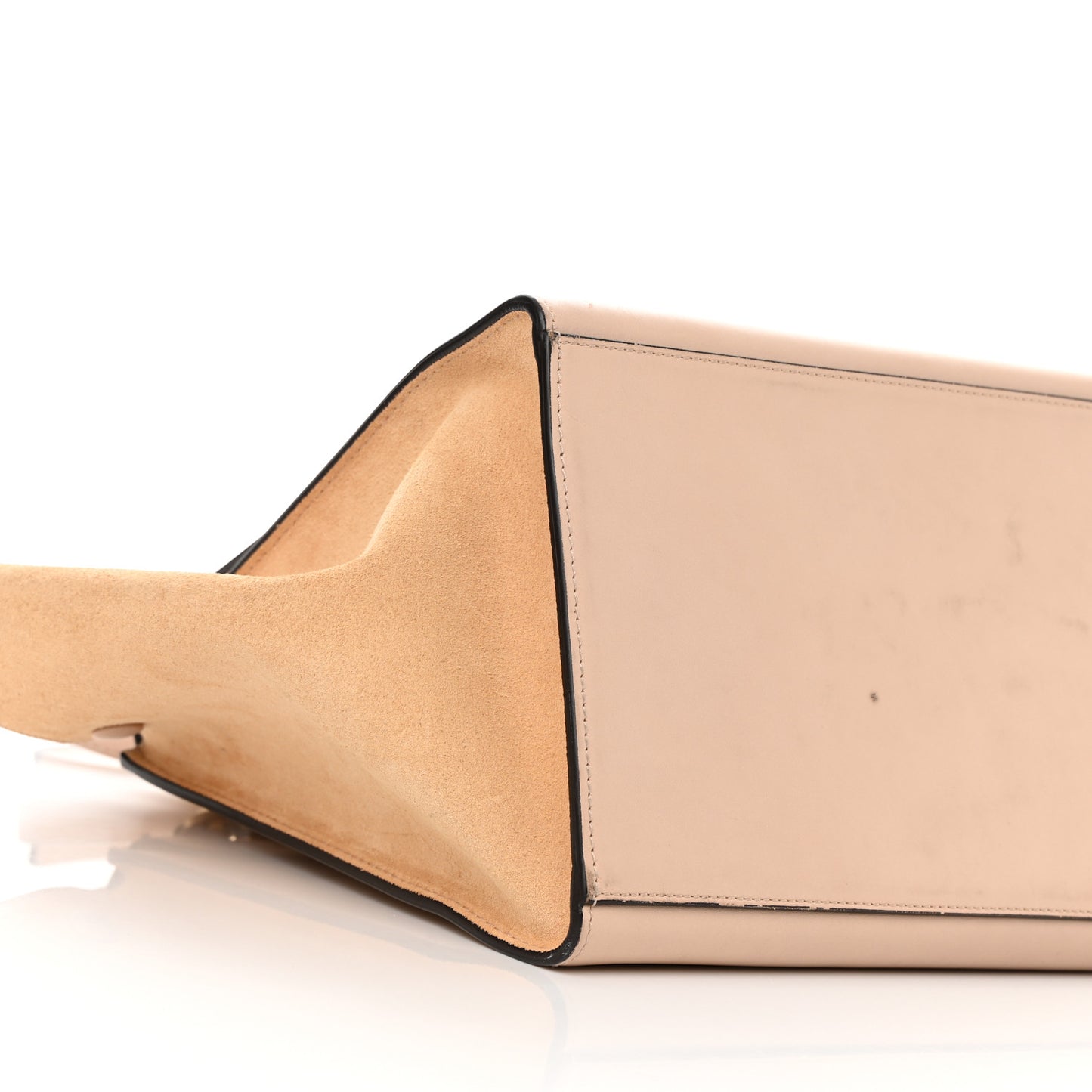 Smooth Calfskin Suede Medium Trapeze Dune