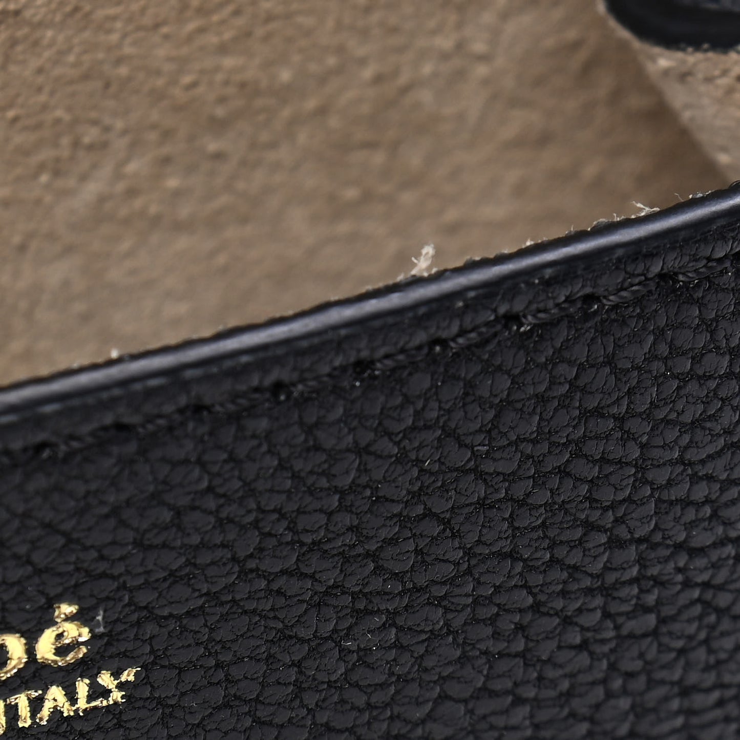 Grained Lambskin Mini Drew Shoulder Bag Black