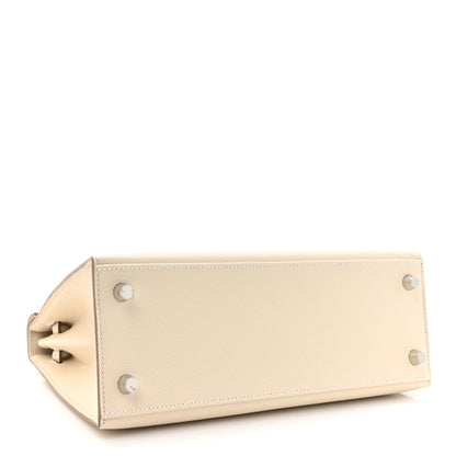 Hermes Epsom Kelly Sellier 25 Craie 4 of 11