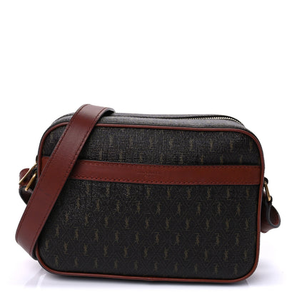 Saint Laurent Canvas Smooth Calfskin Le Monogramme Camera Bag Chestnut 1 of 8